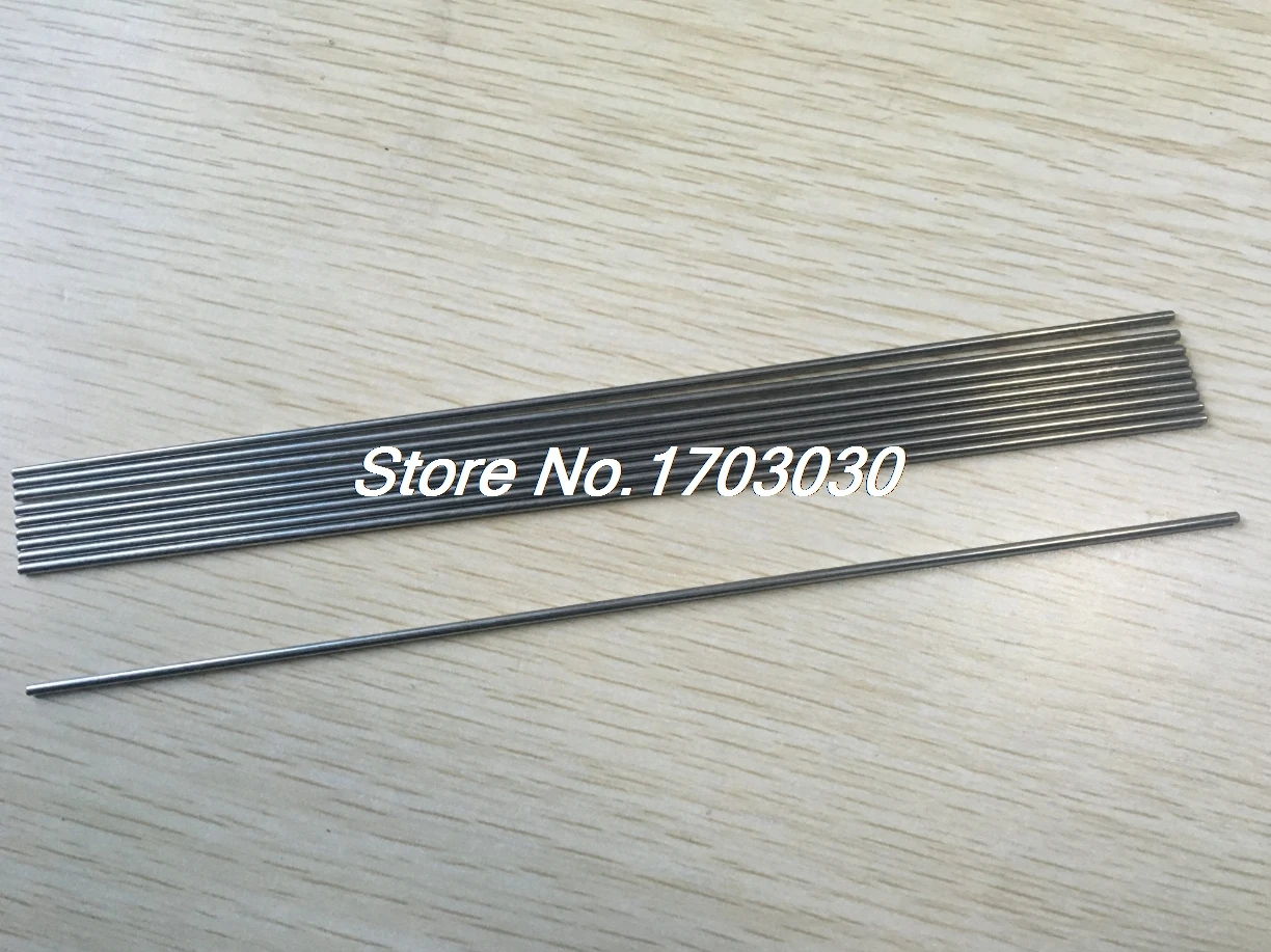 

10 Pcs RC Airplane Model Part Stainless Steel Round Rods Axles Bars 3mm x 300mm