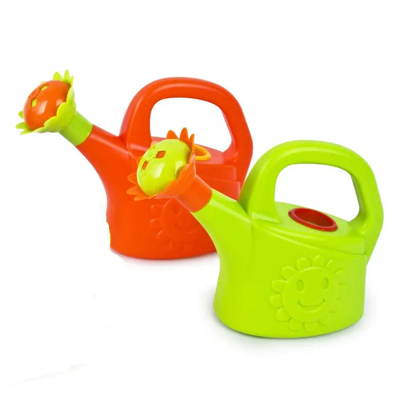 Cute cartoon home garden watering spray bottle water spoon plastic watering cans garden tools water set Beach Toys for Kids