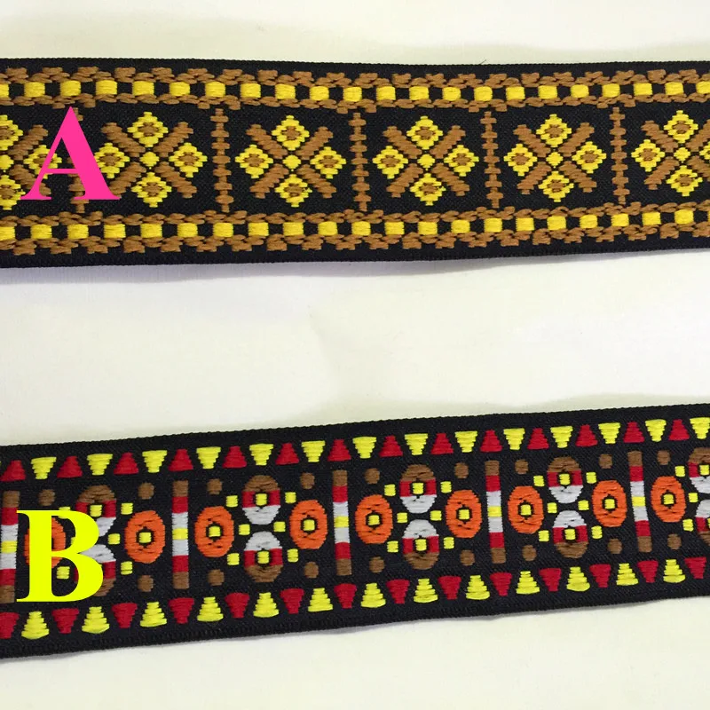 4.7cm/5cm woven geometric style classic webbing,guitar strap ribbon,folk ribbon,ethnic ribbon,bag accessories,apparel accessorie