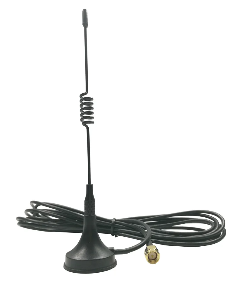 5 Stück/Los 433Mhz Saugnapf-Antenne LoRa Verstärkung 5dbi/12dbi SMA Stecker Magnetfuß 3 Meter Kabel IOT Signalverstärker Drahtloser Repeater – Detail 8