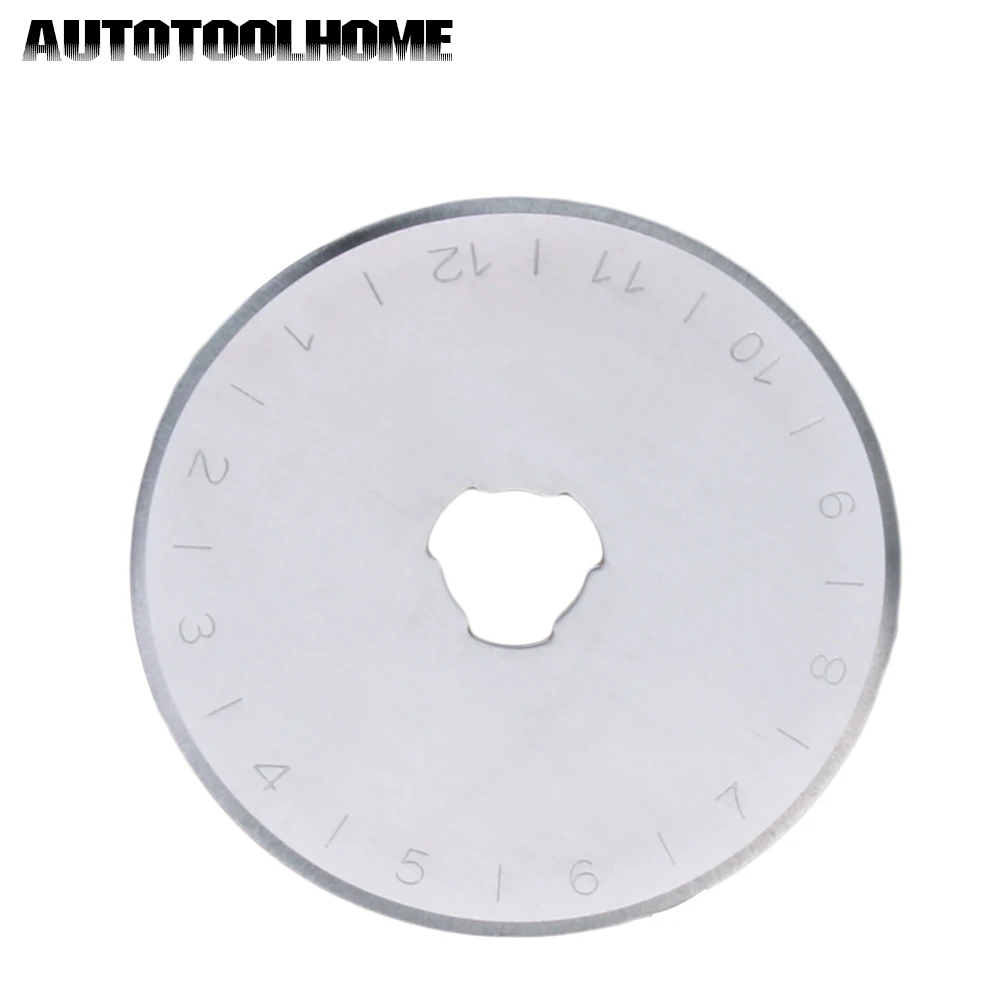 Autotolhome-شفرات دوارة 45 مللي متر ، قماش مرقع ، قاطع دائري فولاذي ، خياطة اللحف ، يناسب Olfa Fiskars ، 5 قطعة