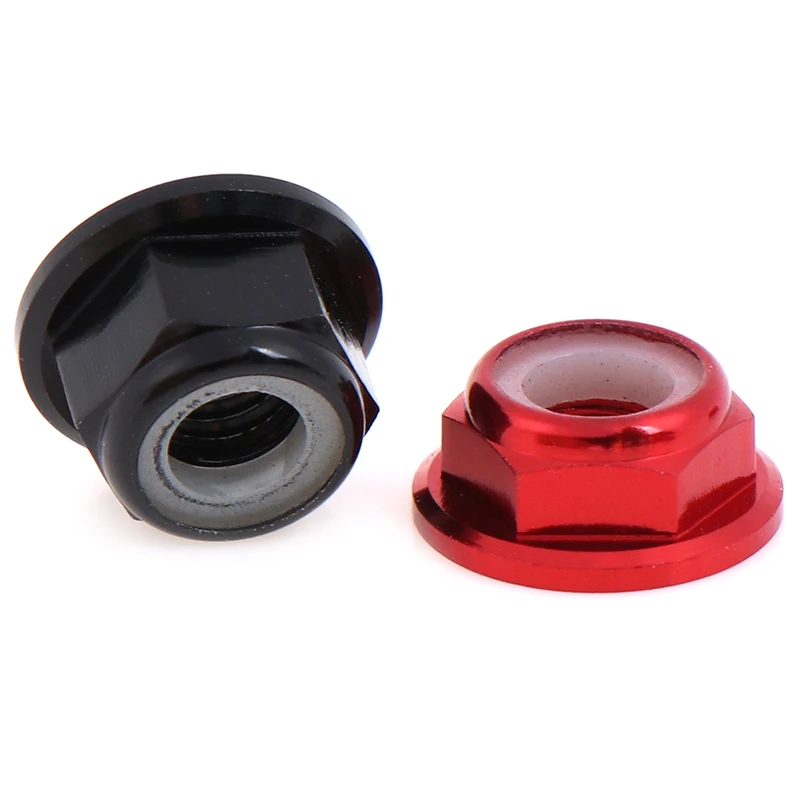 5 Pcs M5 Aluminum Flange Nylon Nut Low Profile CW CCW Anti-Loose Insert lock For 2204 2205 2206 Brushless Motor RC QAV250 210