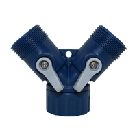 1 Pcs Y Faucet Adapter Shunt Switch Two-way Control Valve Adapter For G3 / 4 '' Connector Garden Irrigation System Tools