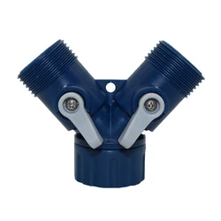 1 Pcs Y Faucet Adapter Shunt Switch Two-way Control Valve Adapter For G3 / 4 '' Connector Garden Irrigation System Tools