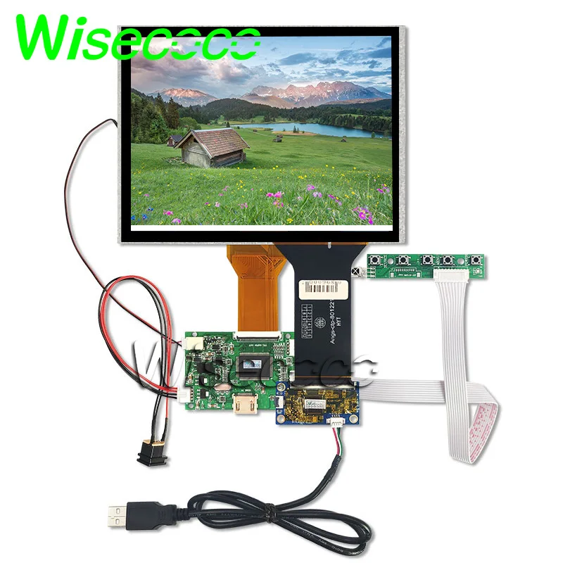 

Wisecoco 8 inch 800x600 IPS LCD Module Antiglare Screen AT080TN52 Capacitive Touch Panel For Digital Photo Frame