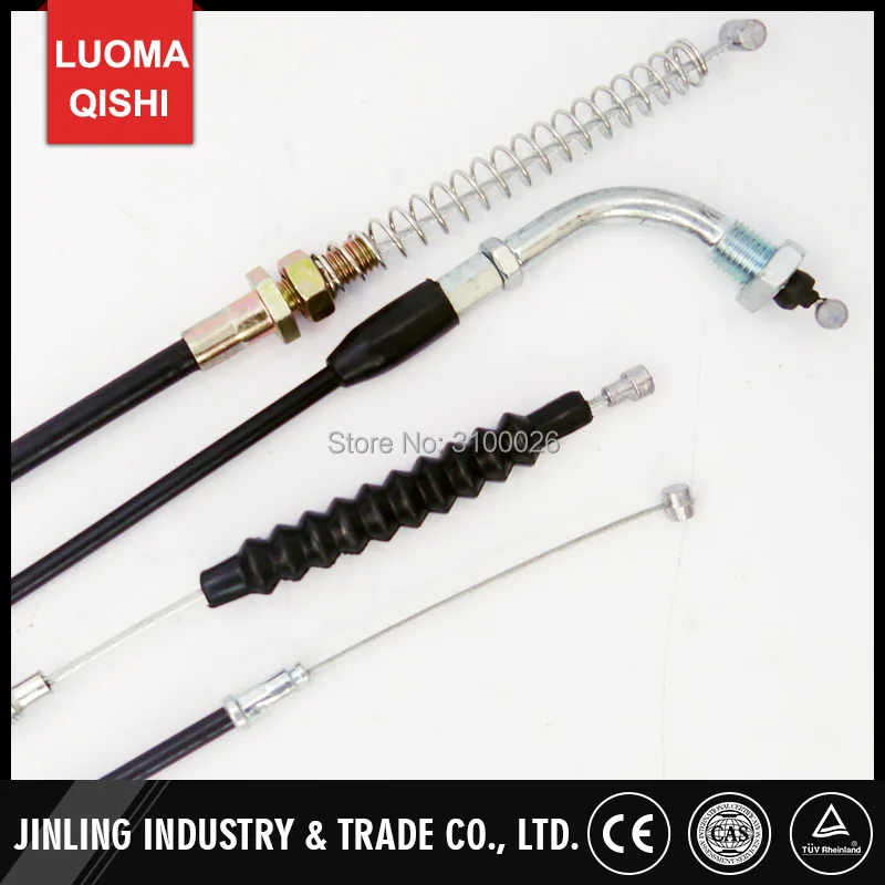 Full Set Clutch Throttle Chock Packing Brake Cable Fit For ATV Jinling 250cc parts EEC JLA-21B Quad Bike