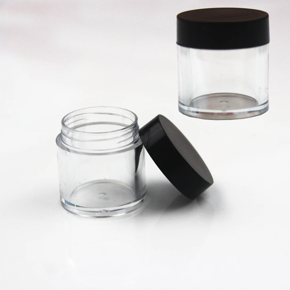 Empty Cosmetic Containers Bottle Contenitori Cosmetici Jar Envases Plastico Garrafa Small Plastic Jars Acrilico Fasco With Lid