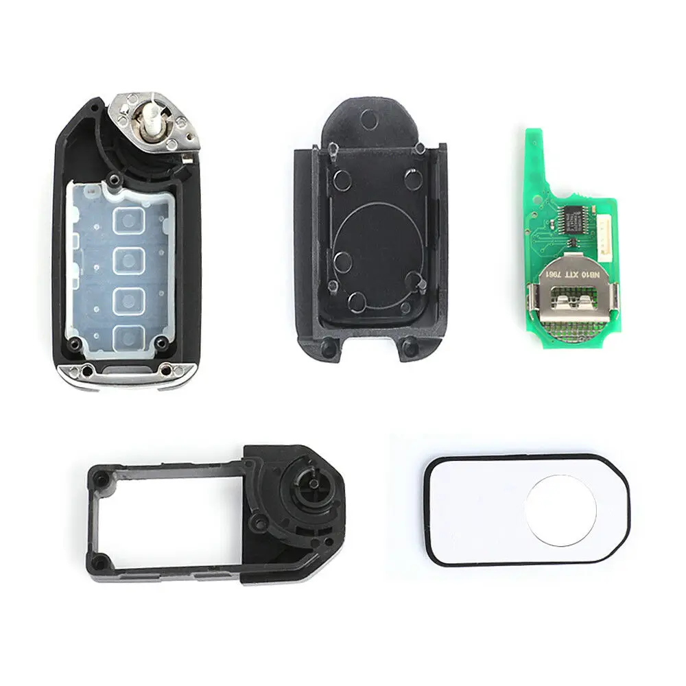 KEYECU Upgraded Remote Flip Key 433.92MHZ With ID46 Chip for Nissan Micra, Almera, Primera, Patrol, X-Trail