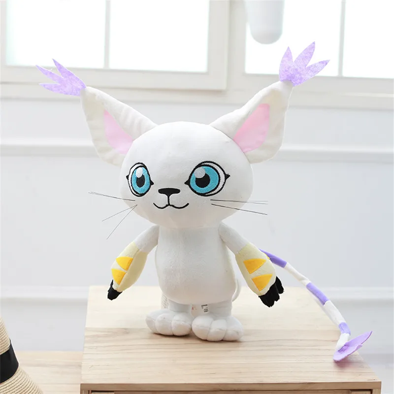 45CM Anime Digimon Adventure Tailmon Plush Doll Digital Monster Figure Yagami Hikari pet Plush Toy For Gift