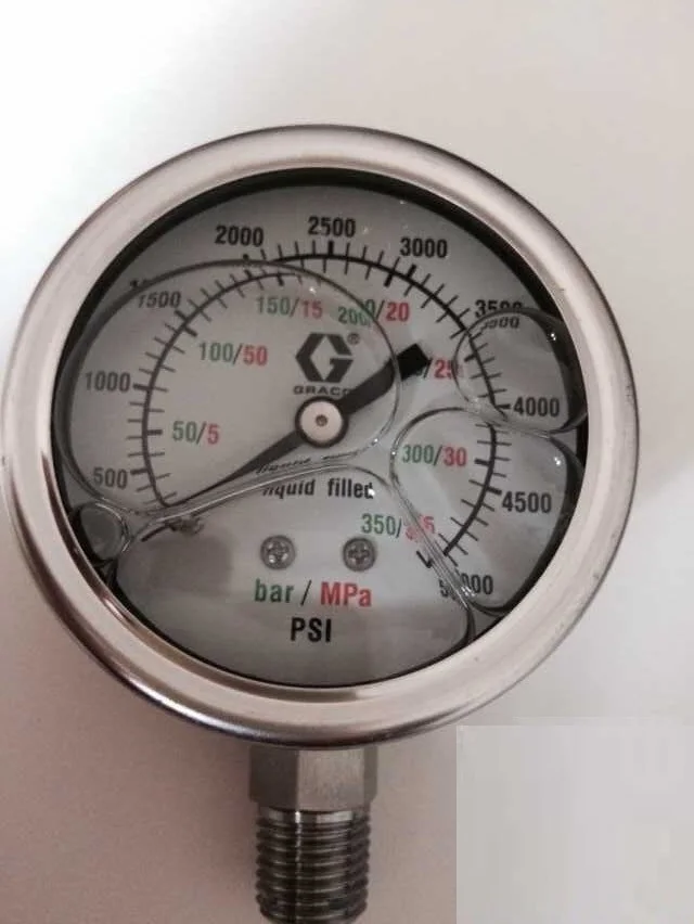 Imagem -02 - Medidor de Pressão 05000psi 102814 113654 102814 113654 Medidor de Pressão de 2.5 Polegadas 23 Conjunto para Bomba de Água