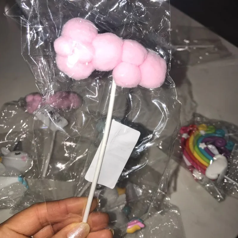 Unicorn Cake Topper Rainbow Cake Toppers Birthday Party Kids Favors Cake Decoration Cupcake Topper Baby Shower Wedding Decor