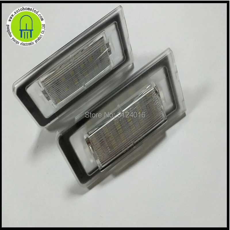 2PCS x dahosun LED License lamp for Audi TT 8N 1999-2006 year Car Number Plate Light