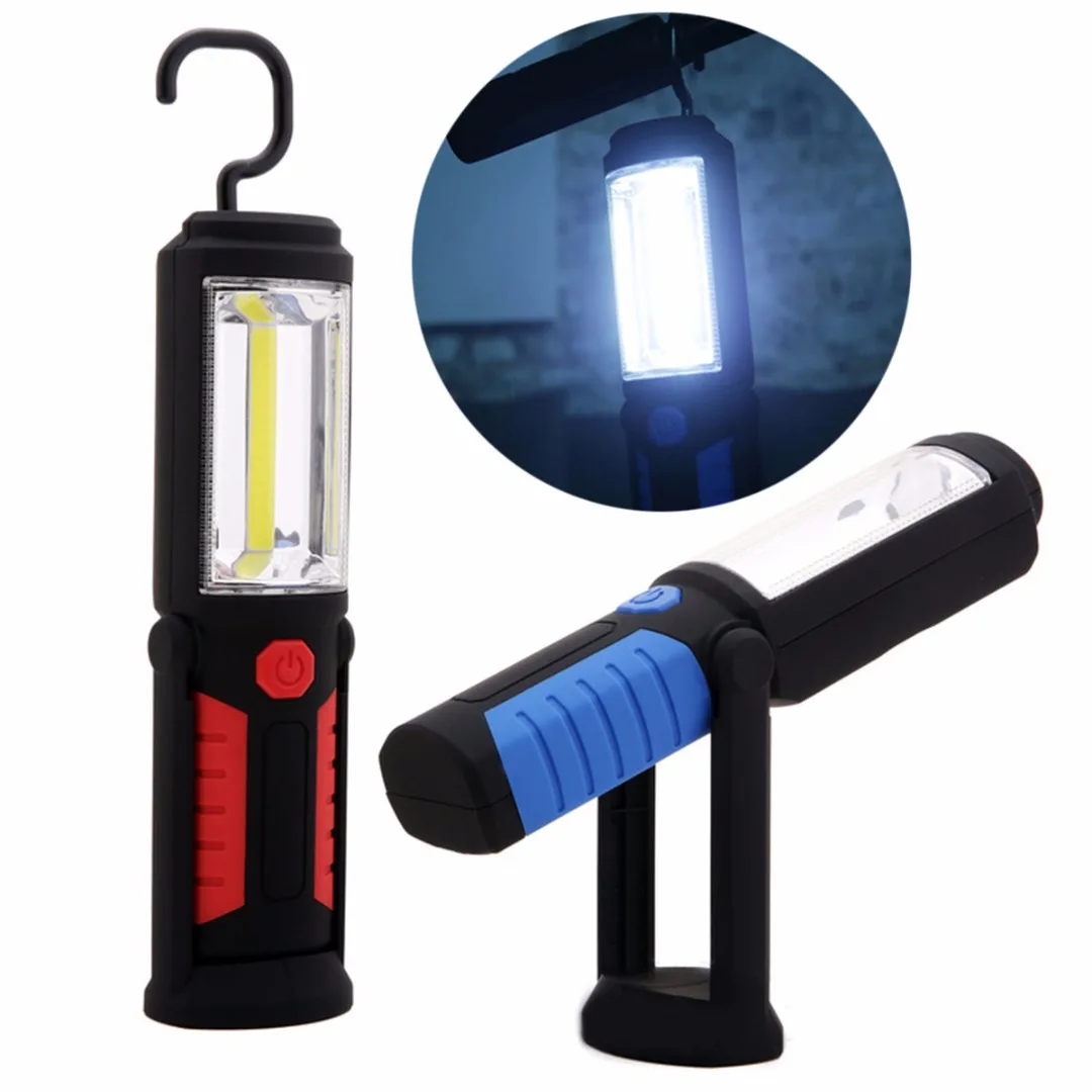 

COB+LED USB Rechargeable Work Light Magnet Flashlight Hand Torch Lamp