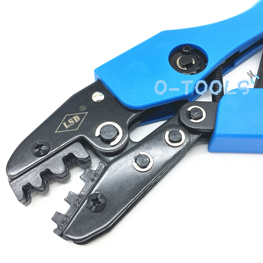 AN-03B Ratchet wheel crimping plier open barrel terminal crimping tool for 0.5-6mm² non-insulated barrel terminals 17-12AWG