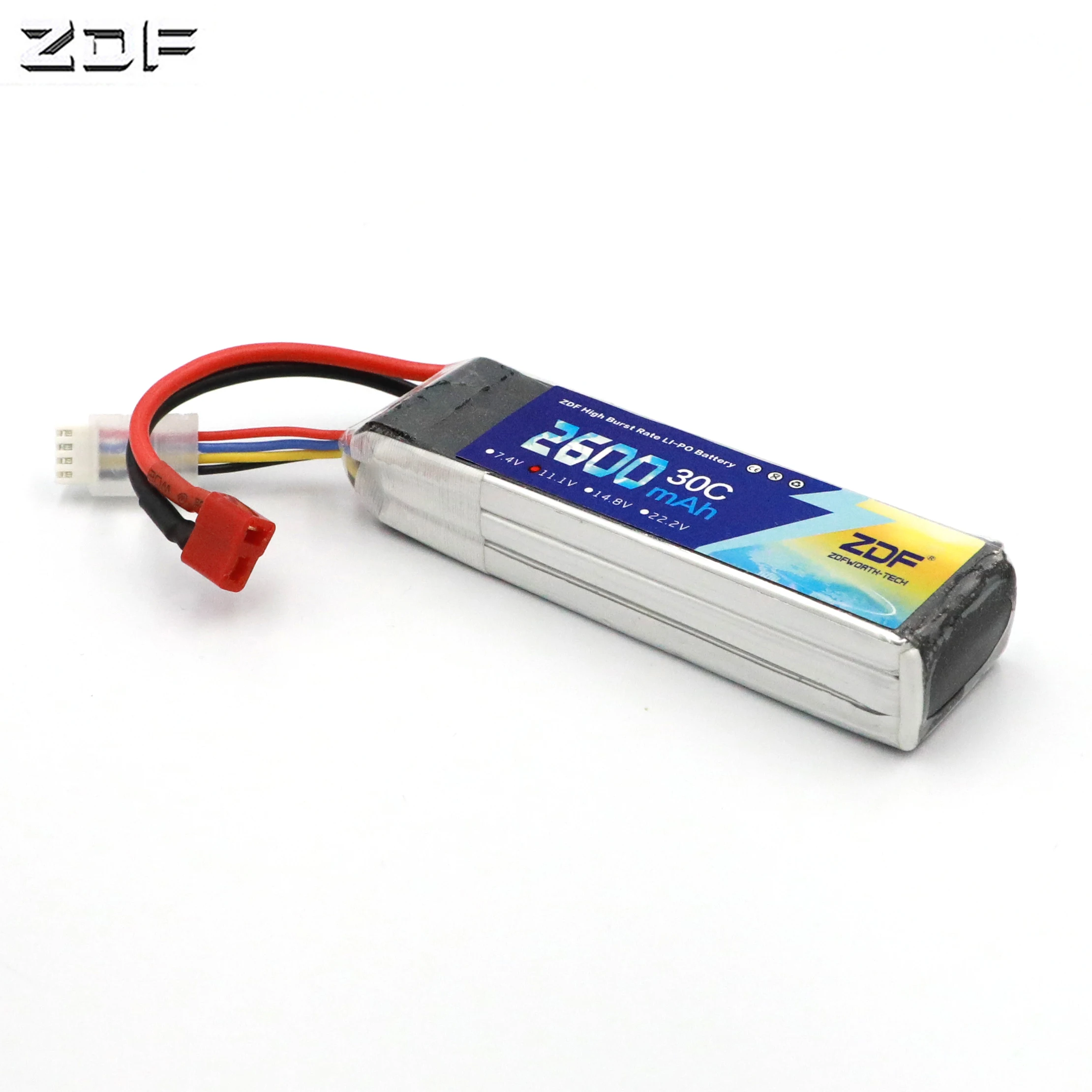 

ZDF 3S Lipo Battery 11.1v 2600mAh 30C 60C for RC Helicopter Car Boat Quadcopter Airplane AKKU Bateria