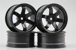 4pcs 1/10 Touring&Drift  Wheel Rim  W6SNK (Black) 3/6/9mm offset  fits for 1:10 Touring&Drift Car 1/10 Rim 10005