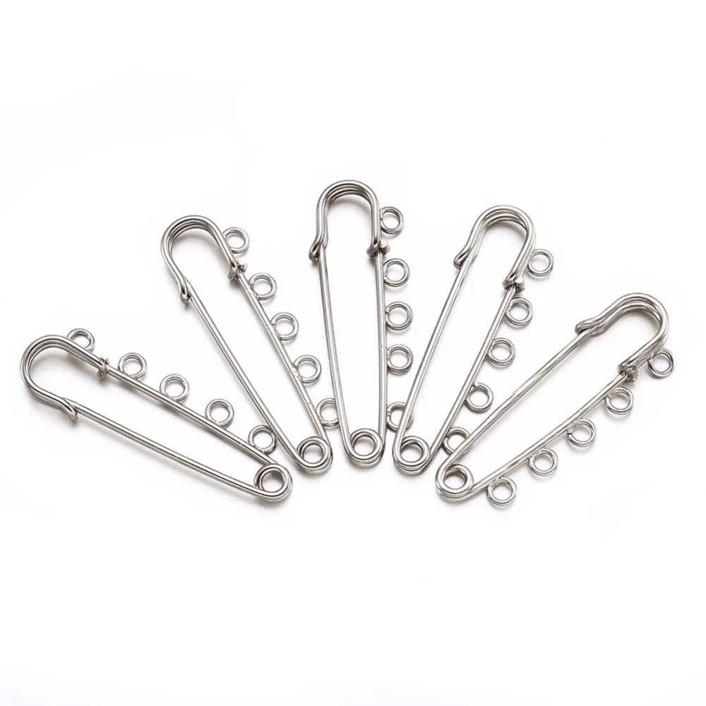 

5pcs Iron Kilt Pins Safety Brooch Pins Findings Fastening Jewelry Sewing Cloth DIY Home Garment Accessories,16x50x3mm F80