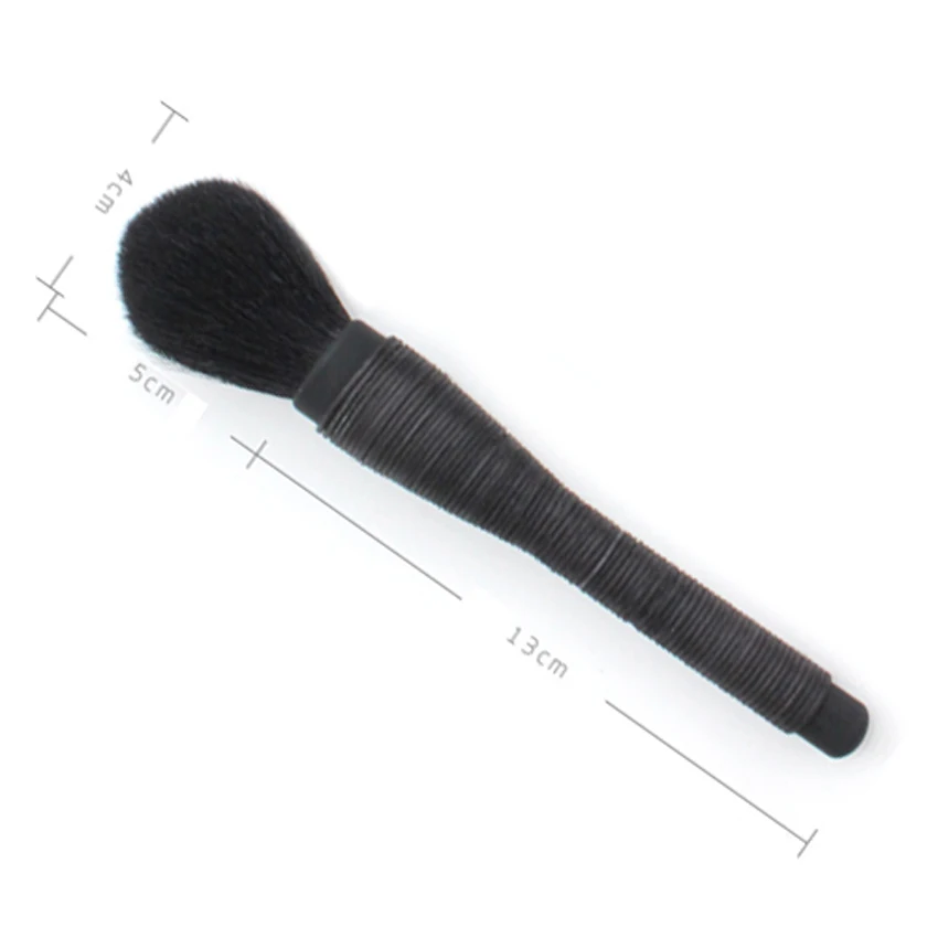 SAIANTTH black goat hair rattan Twining makeup brushes big powder blush brush soft Dense concealer Italy Kabuki makeup face tool