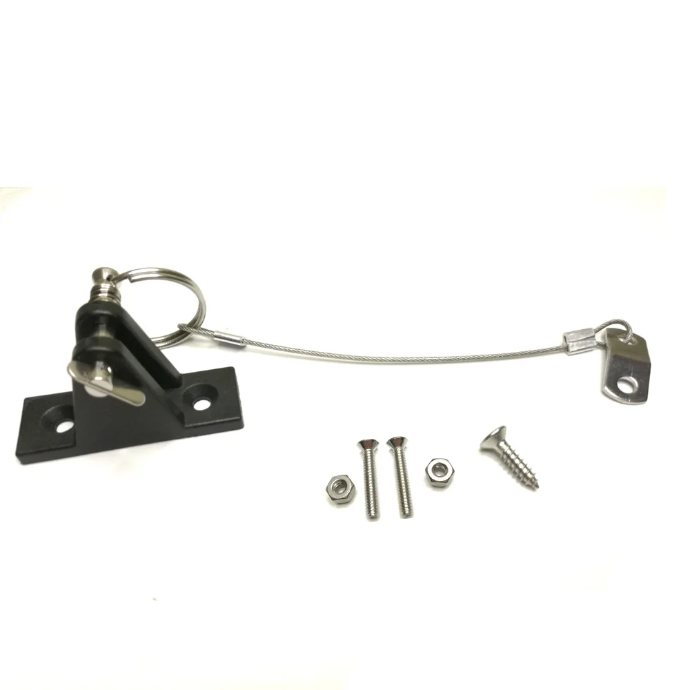 Trilho De Deslize De Caiaque Com Cordão De Pino Inoxidável Sistema De Liberação Rápida Dobradiça De Baralho De Nylon Barco Marinho Bimini Top
