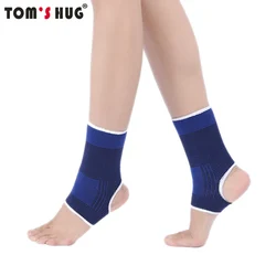 Tom's Hug Brand Ankle Support Brace Warm 1 Pcs Sport Outdoor Bicycle Gym Anti Sprained Ankles Protect Nursing Care Blue