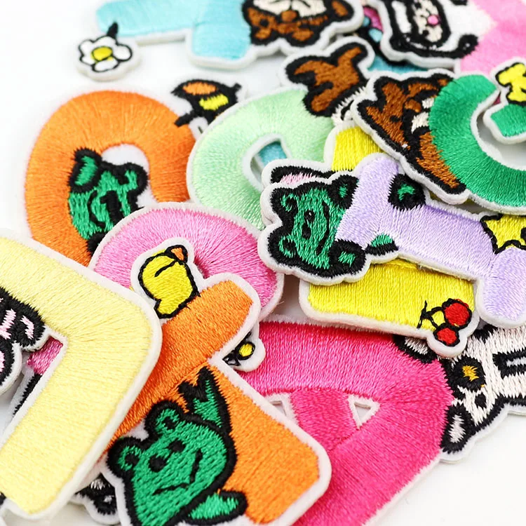 New producDIY cartoon letters trumpets cloth clothes decoration patches clothes bags hat stickers customizable seams and ironing