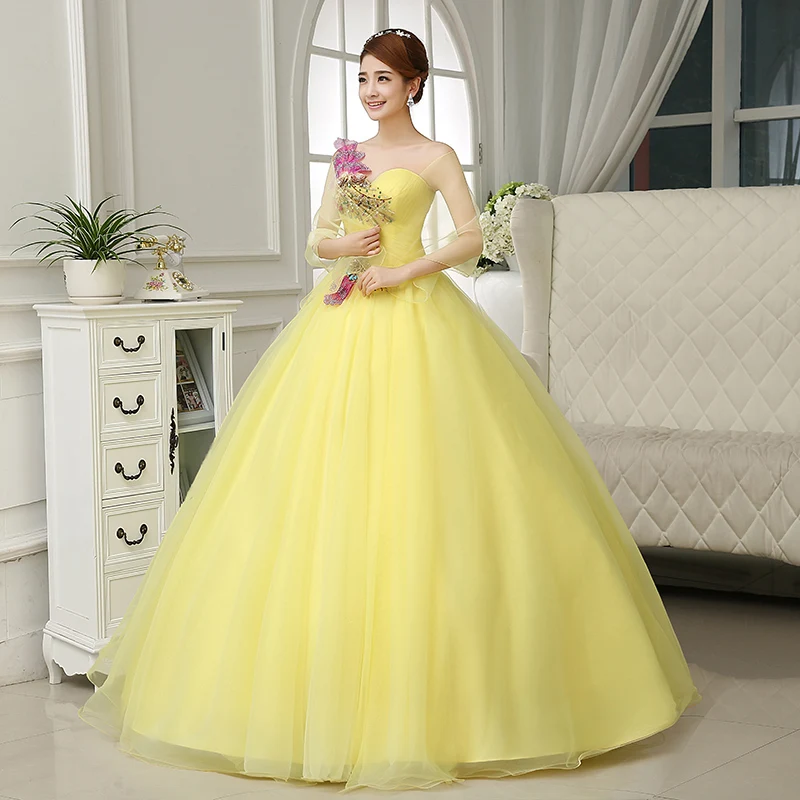 

red/hot pink/yellow embroidery rhinestone flower medieval dress Renaissance Gown queen dress Victorian cosplay ball gown Belle