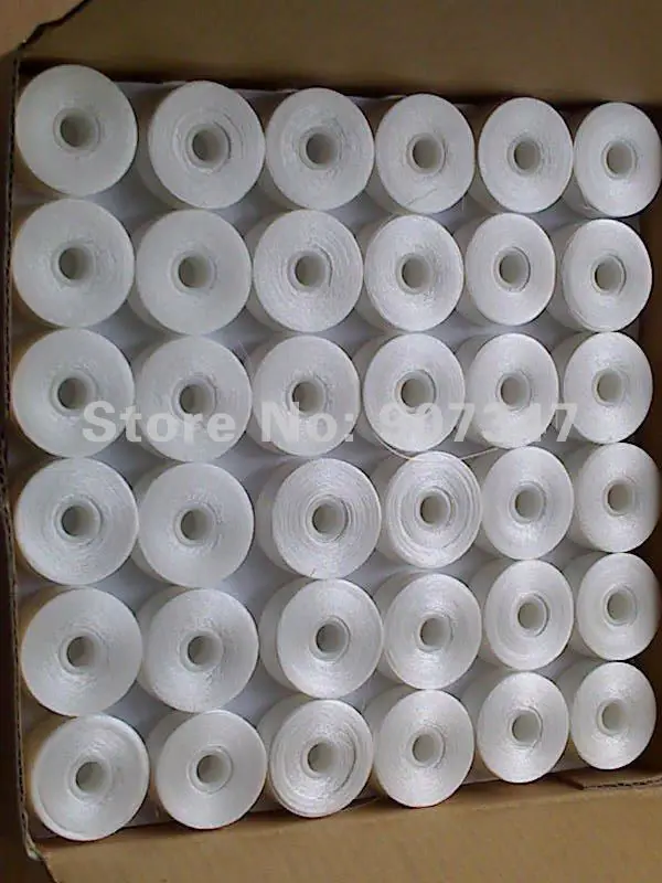 

Big M size sideless prewound bobbin thread 144pcs white prewound bobbins for different embroidery machine