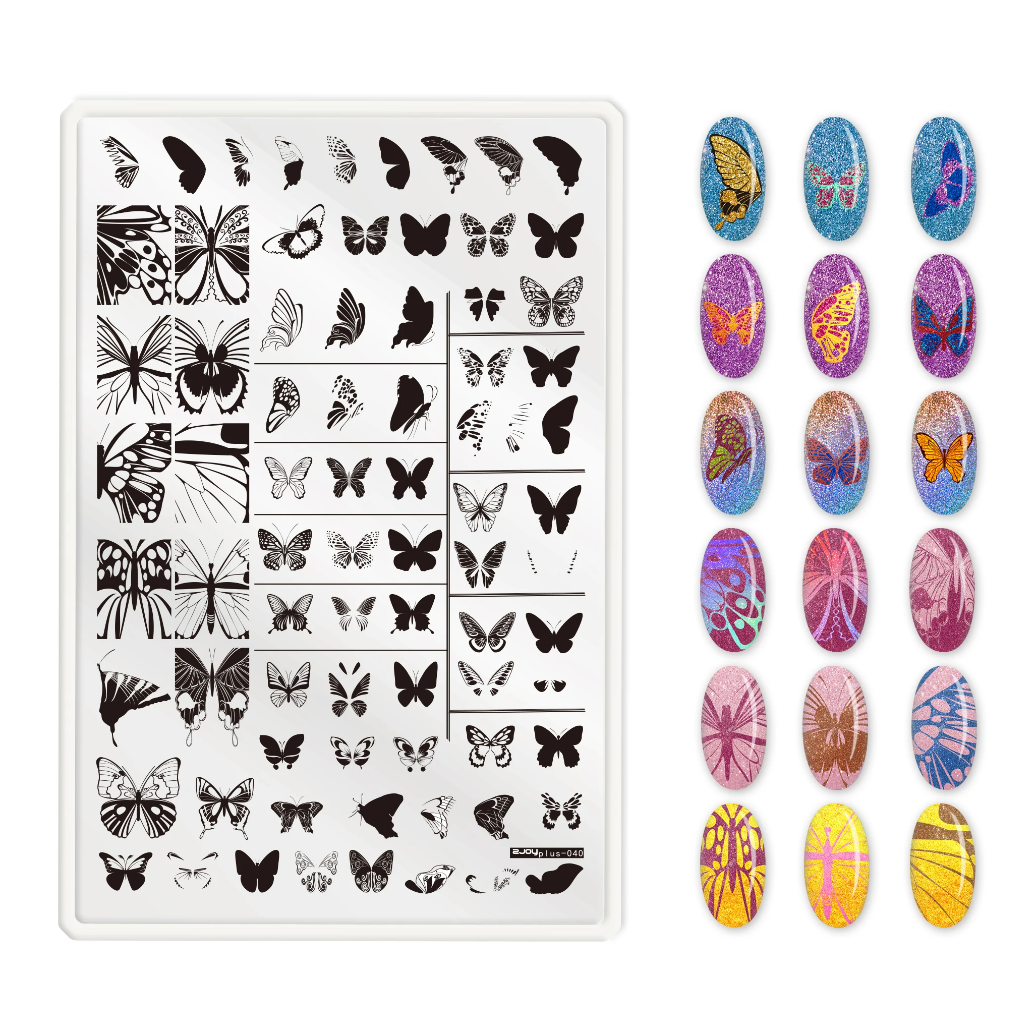 1 PC Zjoyplus Butterfly Design DIY Nail Art Stamp Stamping Image Nail Art Decorations Stamp DIY Polish Stamp Nail Art Tool