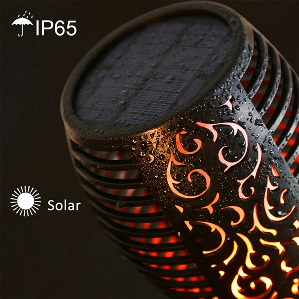 LED Solar Light LED Solar Flame Lamp Torch Light 96LEDs Waterproof For Outdoor Lawn Landscape Decoration Garden Lamp