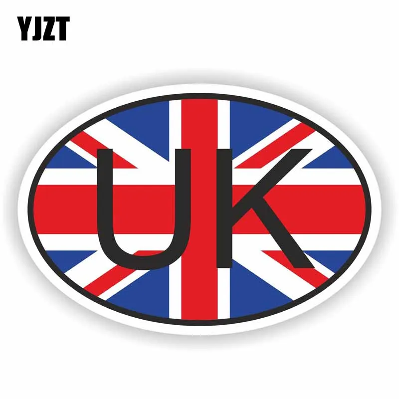 YJZT 14.2CM*9.5CM Creative UK UNITED KINGDOM Flag Car Sticker PVC Decal Accessories 6-0248