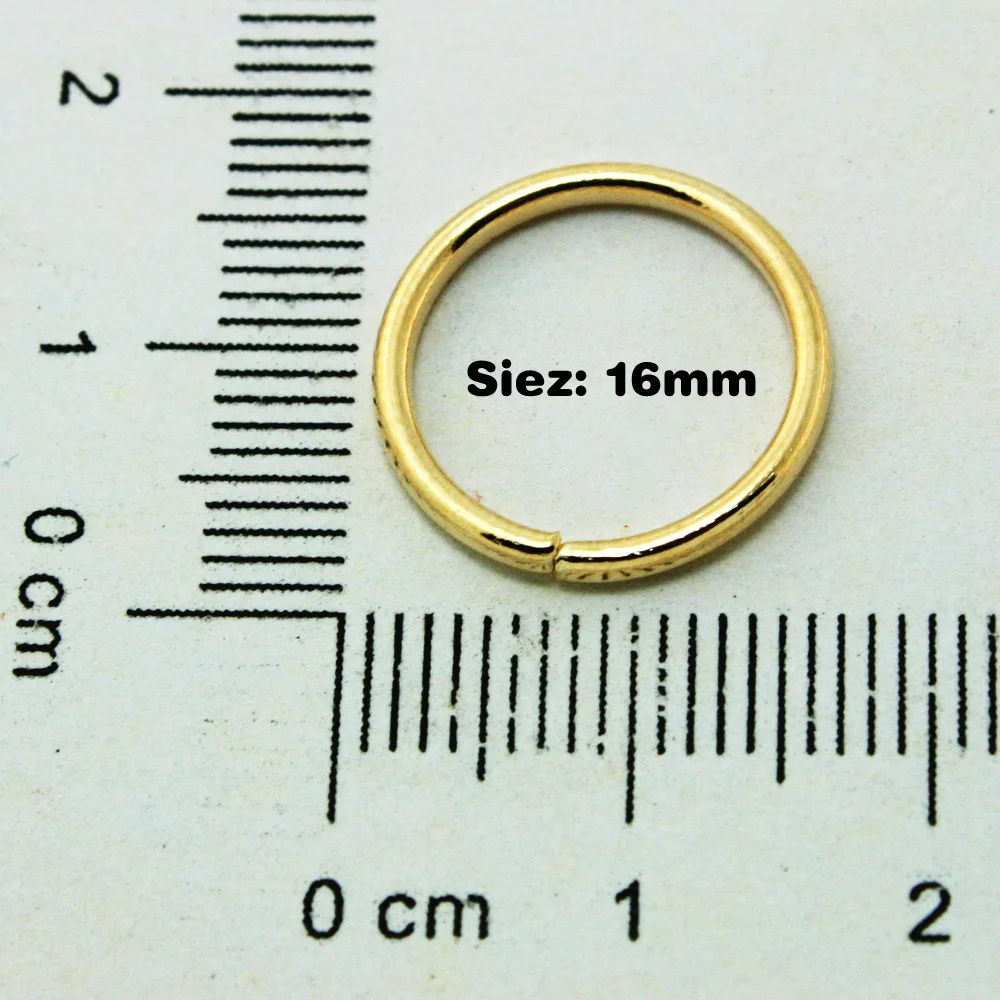 1.5X16MM Gold Jump Rings 350pcs/lot for Vintage Charms & Pendants Connect