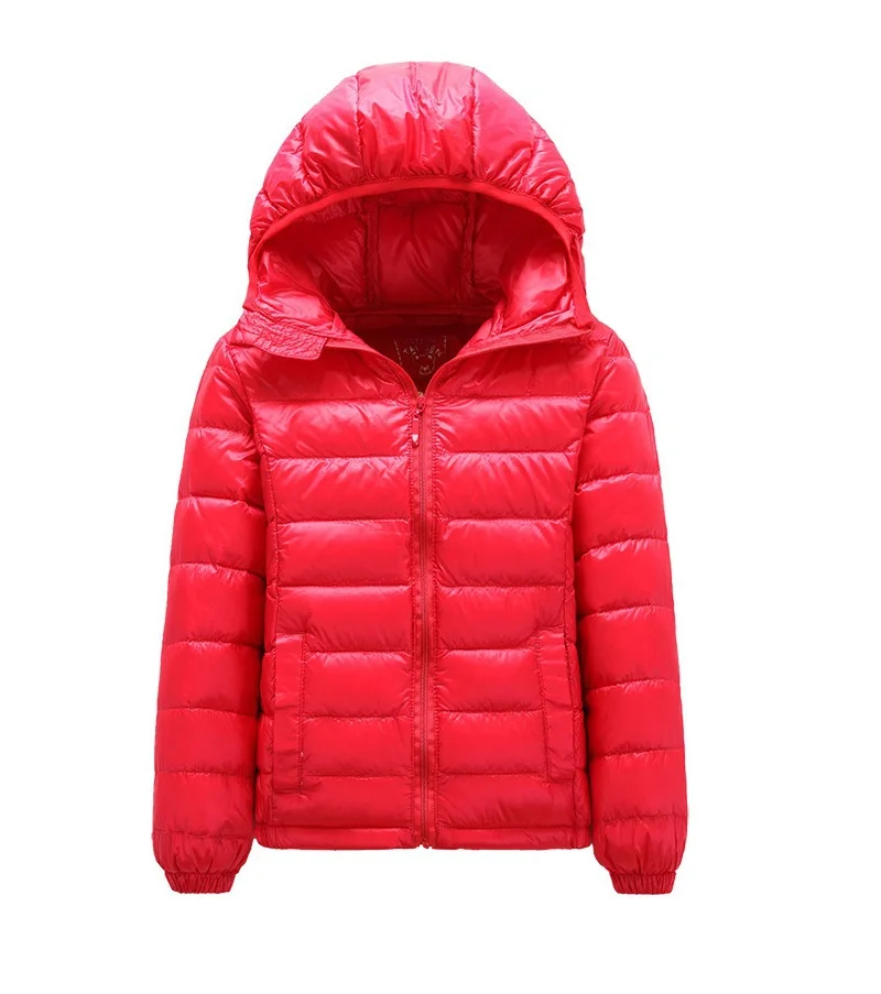 Spring Autumn Brand Boys Girls 90% Down Jacket Hooded Duck Down Warm Coat For Children Kids Parkas  3~10 Years KF035