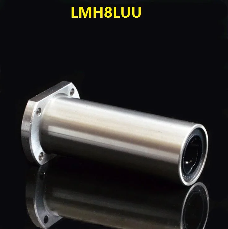 10pcs/lot LMH8LUU 8mm 8*15*45mm long type Oval Flange linear motion ball bearings for 3d printer CNC 8x15x45mm