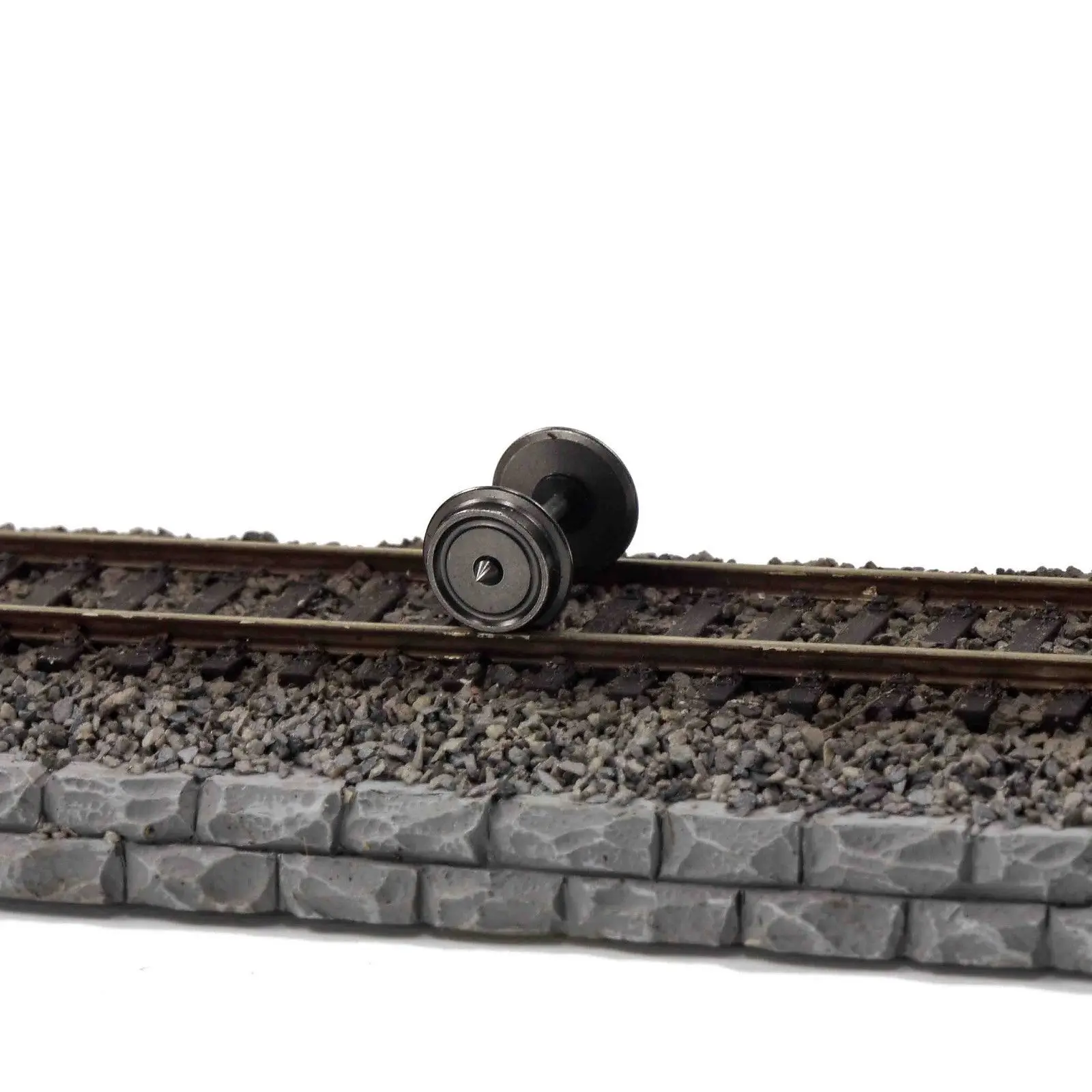 Evemodel-ruedas de Metal para modelos de trenes, juego de ruedas DC, escala 1:87, 36 pulgadas, 12 piezas HO, C8724