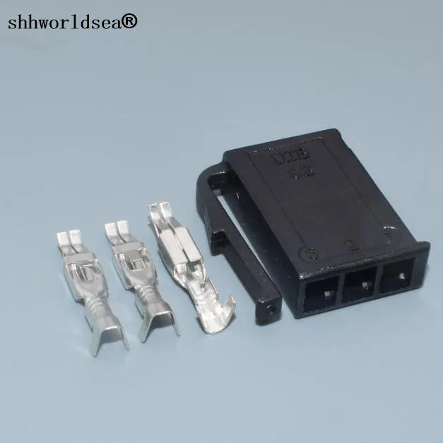 shhworldsea 3pin 2.8mm for VW auto plastic housing electric plug 191 906 231B 2.8mm wiring harness cable connector 191906231B