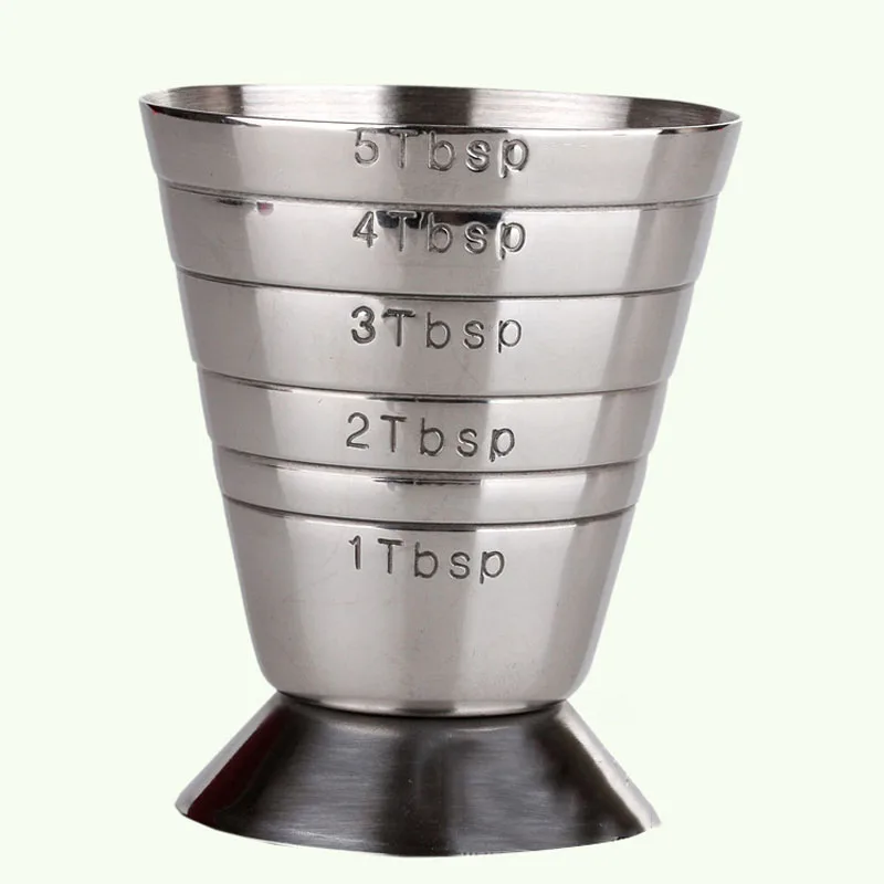 75ml/2.5oz Stainless Steel Cocktail Measuring Jigger Liquor Shot Cup Drink Mixer Measurer Bar Measuring Tool ZA5961