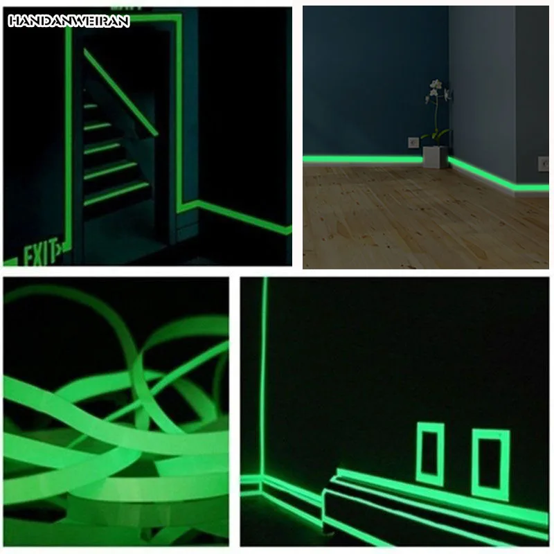 

2CM *140CMLuminous Self-Adhesive Tape Glow-in-the-Dark Emergency Safety Stickers for Stage Home Decor And Party Supplies