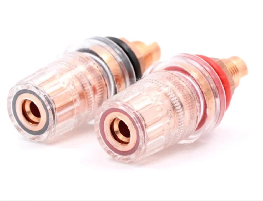 Hifi Audio 1:1 replacement  pure copper 99.998% AMP CD player DVD VCD Binding post speaker connectors