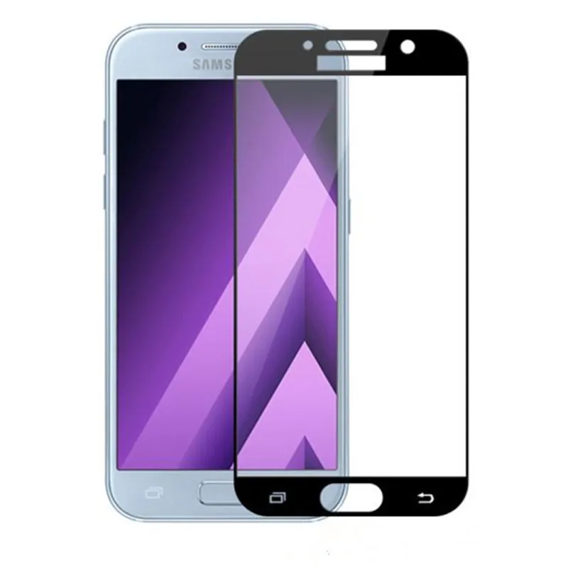 Full Cover Tempered Glass For Samsung Galaxy A3 A5 A7 2017 2016 A3200 A320F A5200 A520F A520 A720 A7200 Screen Protector Film