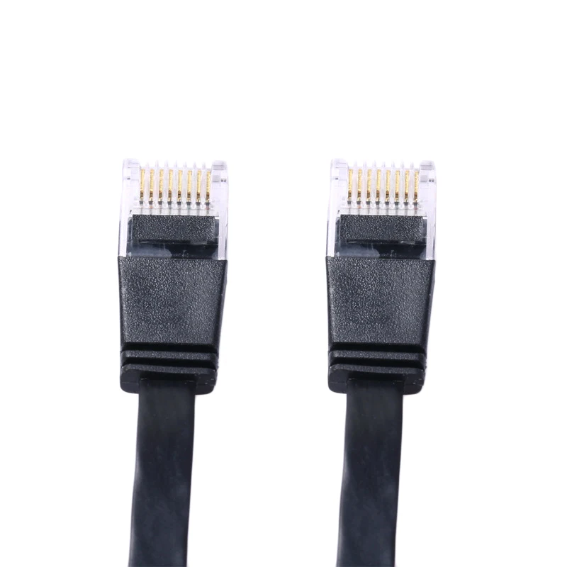 2m Retractable & stretchable CAT 6E Flat 8pin full copper High Speed Network Cable RJ45 Patch LAN Cord for PC Laptop Router