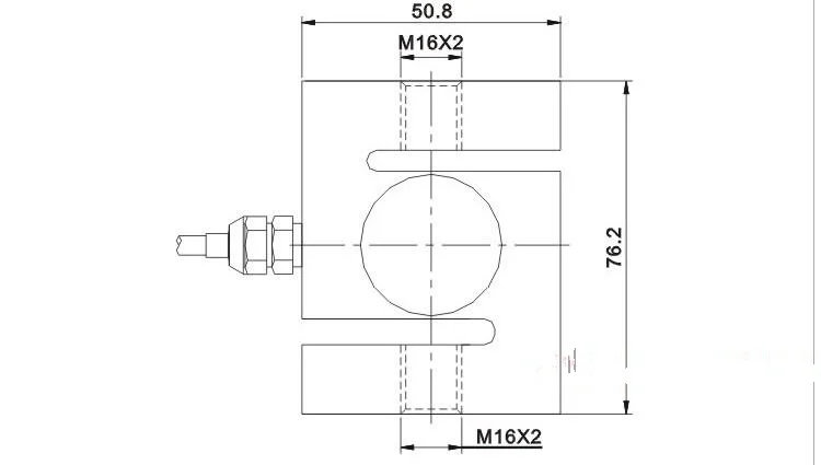 2pcs YZC-516C S Type Weighing Sensor 100KG 200KG 300kG 500kG 1T 2T Pull Pressure Sensor load Cell Hook Scale Sensor