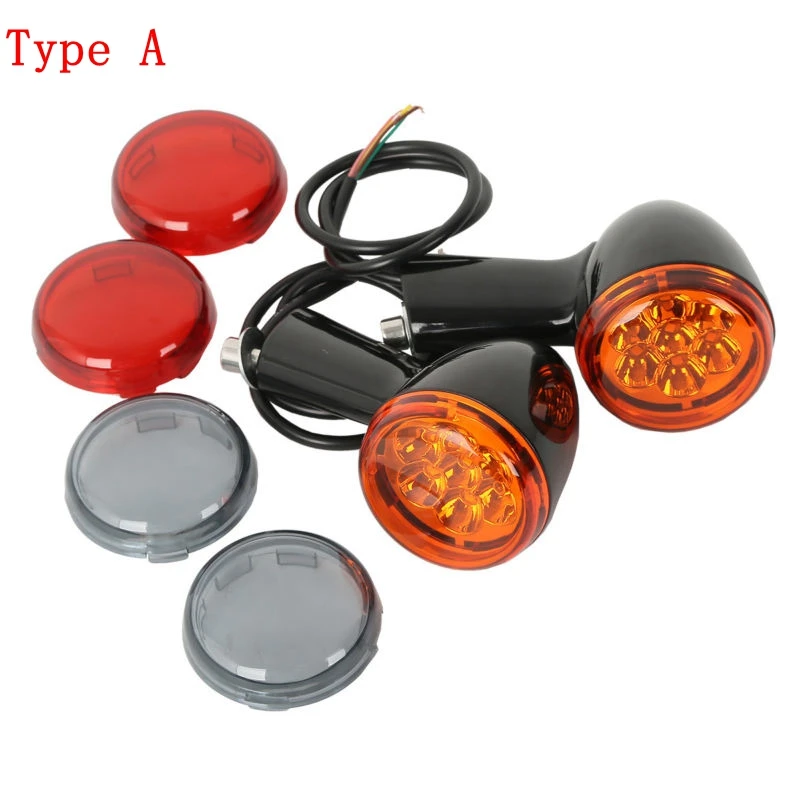 Motorcycle Motorbike Rear LED Turn Signal Light Lamp Bracket For Harley XL 883 1200 Sportster 92-Up