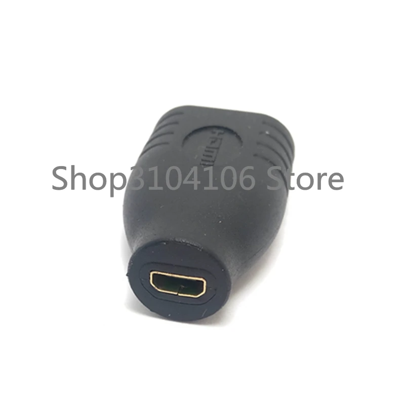 1 قطعة مايكرو HD-متوافق أنثى إلى HDMI أنثى مهائي كابلات موصل 1080P 1.4 فولت ثلاثية الأبعاد مع رقم المسار