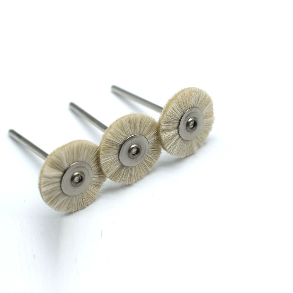 50PCS 19/22/25MM Jewelry Polishing Wheel 2.35MM Shank Metal Polishing Brush Dremel Accessories Rotary Tools Polishing Pads