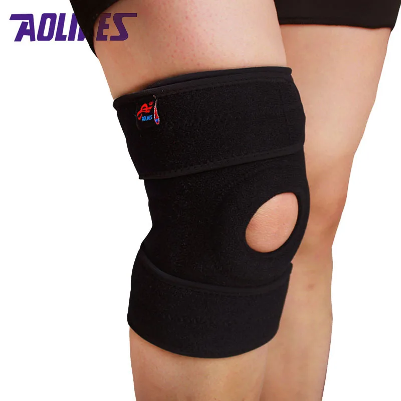 1 pair AOLIKES gym knee pads Meniscus protetor joelho support brace Damping kneepad rodilleras tutore ginocchio ginocchiere