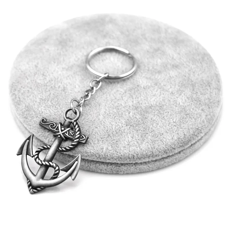 Vintage Anchor Keychain Gadgets For Men Trinket Retro Skull Anchor Rudder Key Chain On Bag Jewelry Party Boys Gift Souvenirs