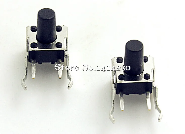 100Pcs Tact Switch 6*6*9mm Horizontal with Bracket Tactile Push Button Switches 6x6x9mm Micro Switch