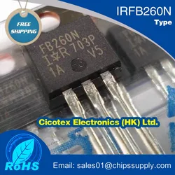 5pcs/lot IRFB260N TO220 IR FB260N IRFB260NPBF MOSFET N-CH 200V 56A TO220AB Power MOSFET N-Channel MOSFET Transistor IRFB260PBF