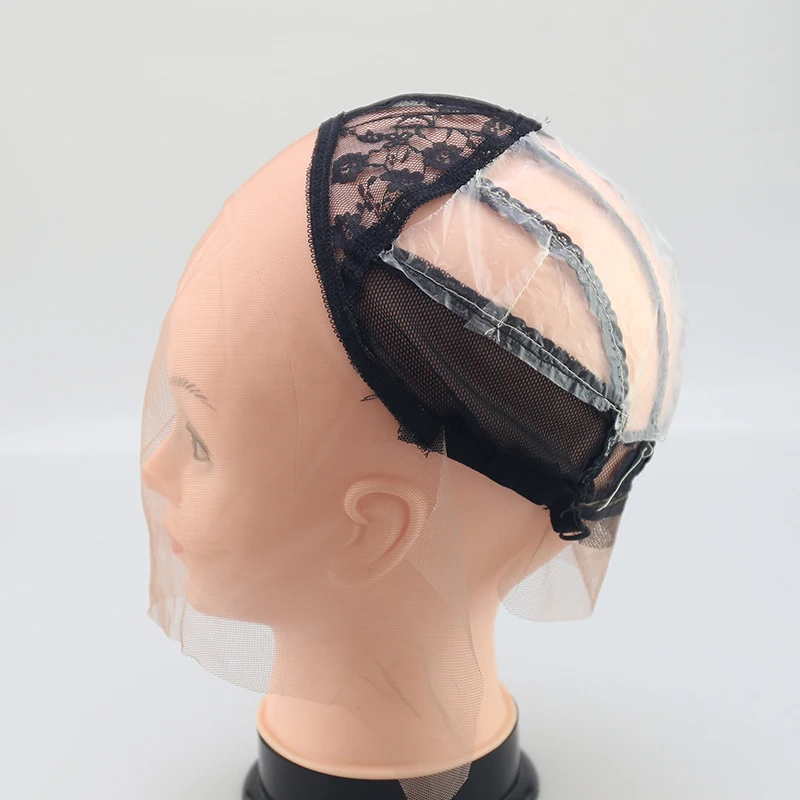 

Lace Caps Hairnets for Making Wigs With Adjustable Lace Strap Black