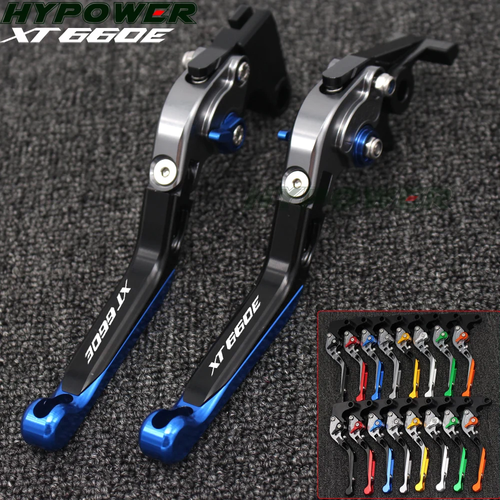 New CNC Folding Extendable Motorcycle Brake Clutch Levers For Yamaha XT660E 1990-2003 2002 2001 2000 1999 1998 1997 1996 1995